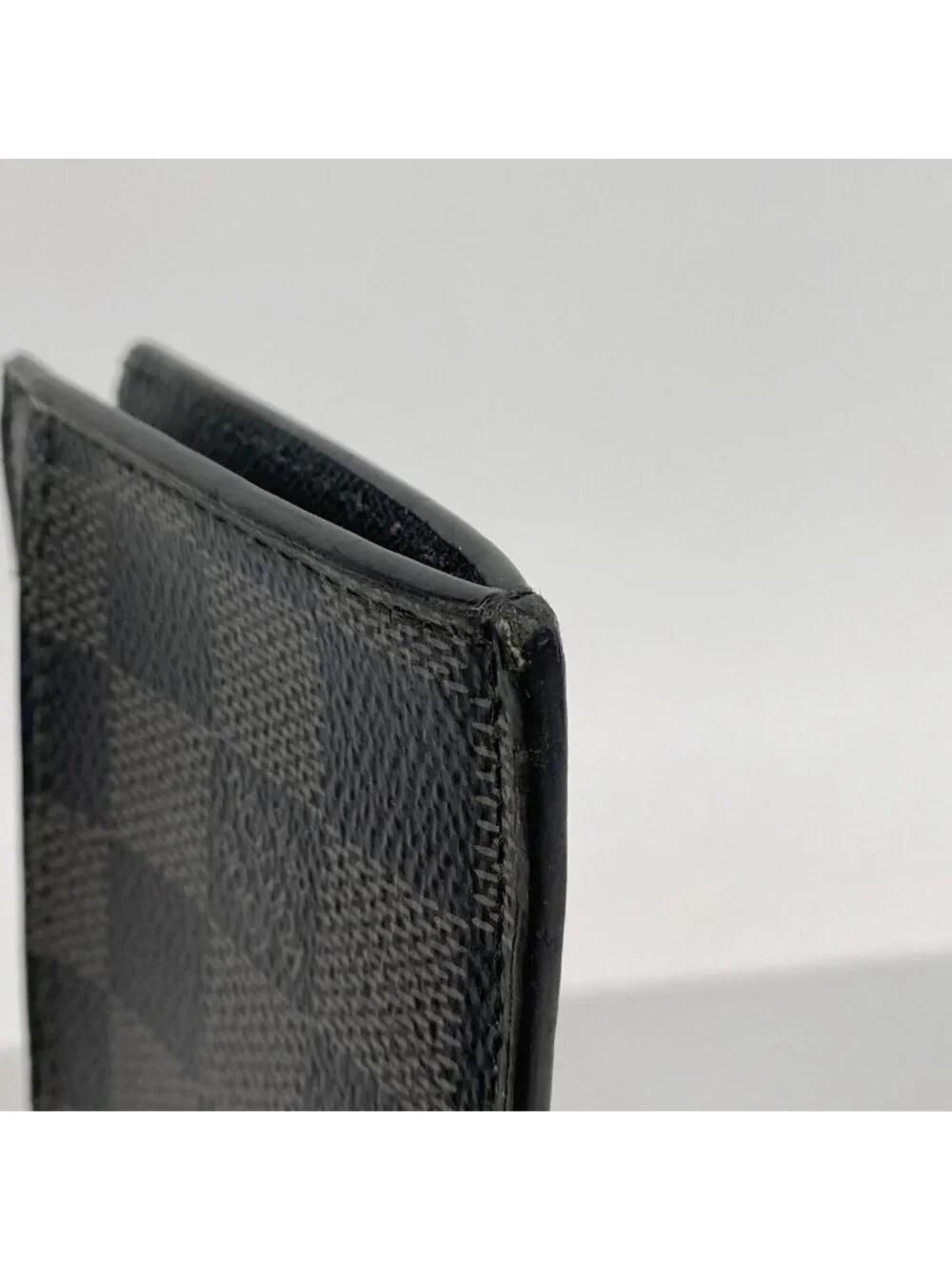 Louis Vuitton Damier Graphite Coin Card Holder Black Gray
